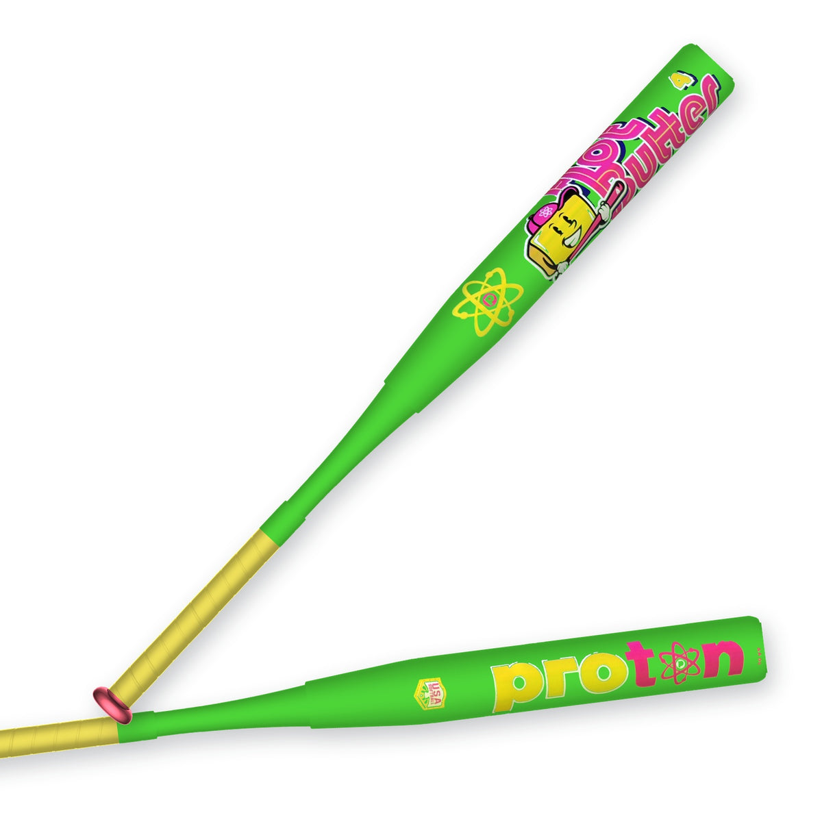 Series 4 Hot Butter Two-Piece USA/ASA slowpitch softball bat — green