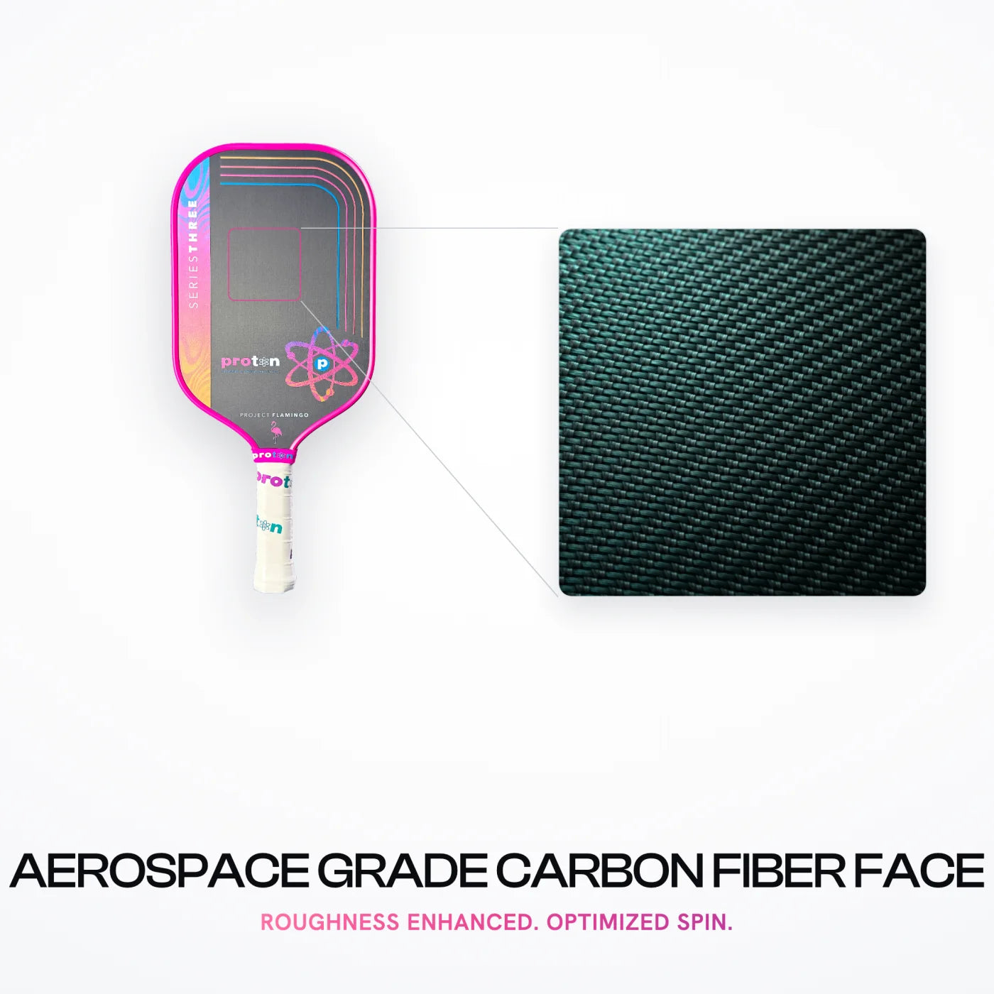 Aerospace Grade Carbon Fiber Face — Roughness Enhanced