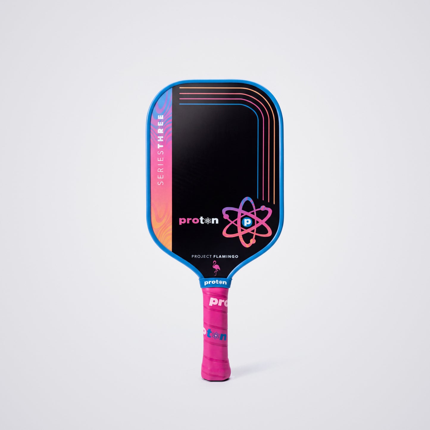 Project Flamingo Elongated 15MM pickleball paddle, Blue