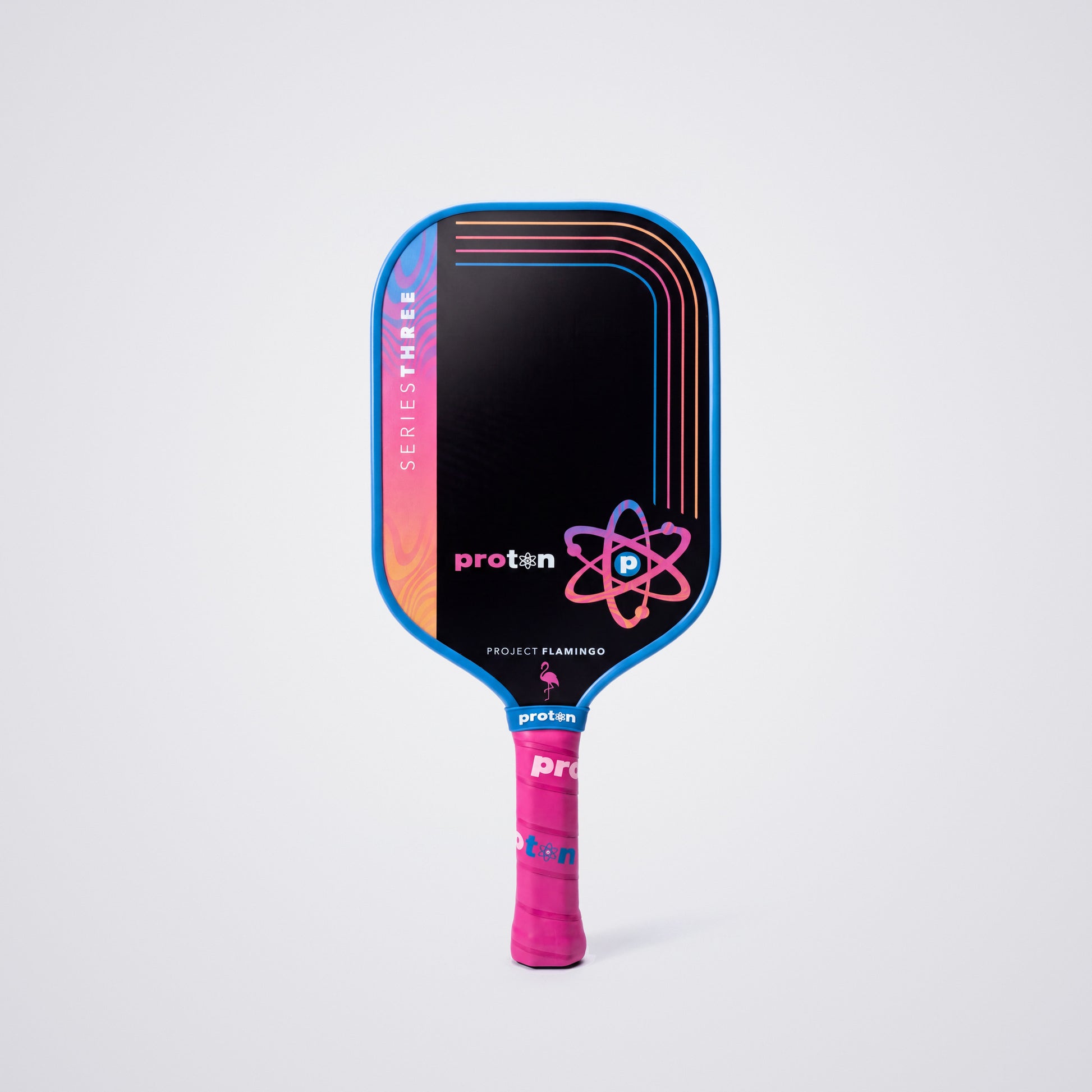 Project Flamingo Elongated 15MM pickleball paddle, Blue