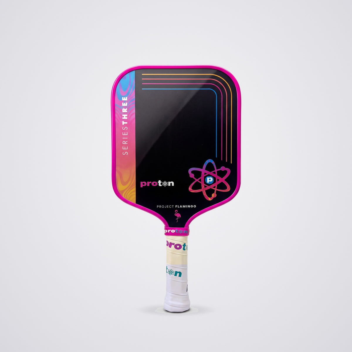 Project Flamingo Wide Body 15MM pickleball paddle, front face
