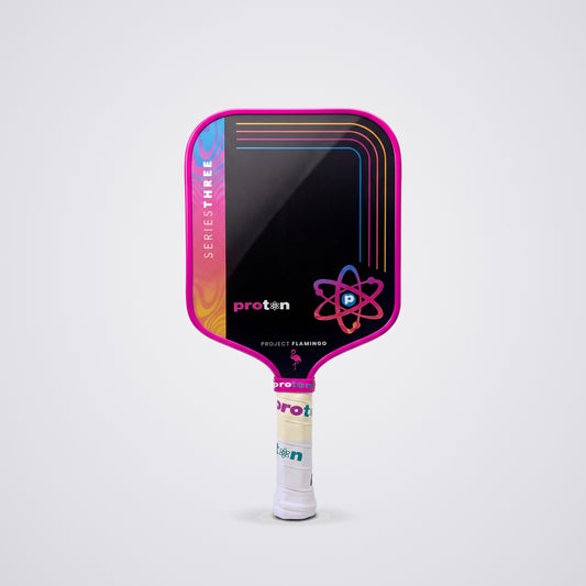 Project Flamingo Wide Body 15MM pickleball paddle, front face