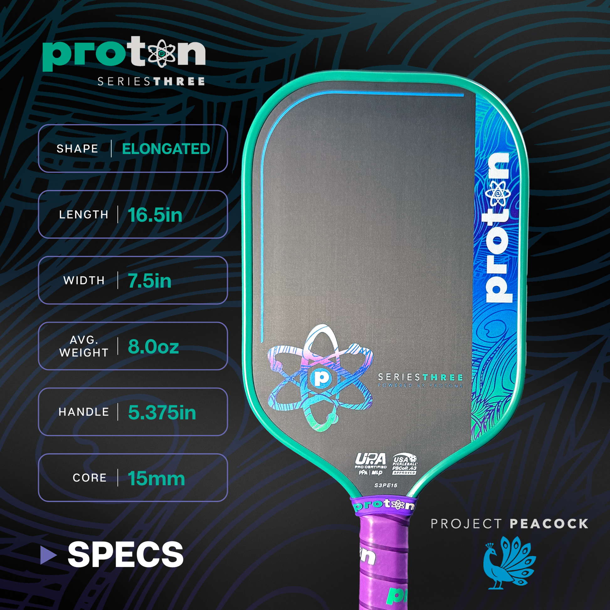 Project Peacock Elongated 15MM – Proton Sports Project Peacock Elongated 15MM – Proton Sports
