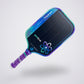 Project Peacock Elongated 15MM pickleball paddle, angled three-quarter view