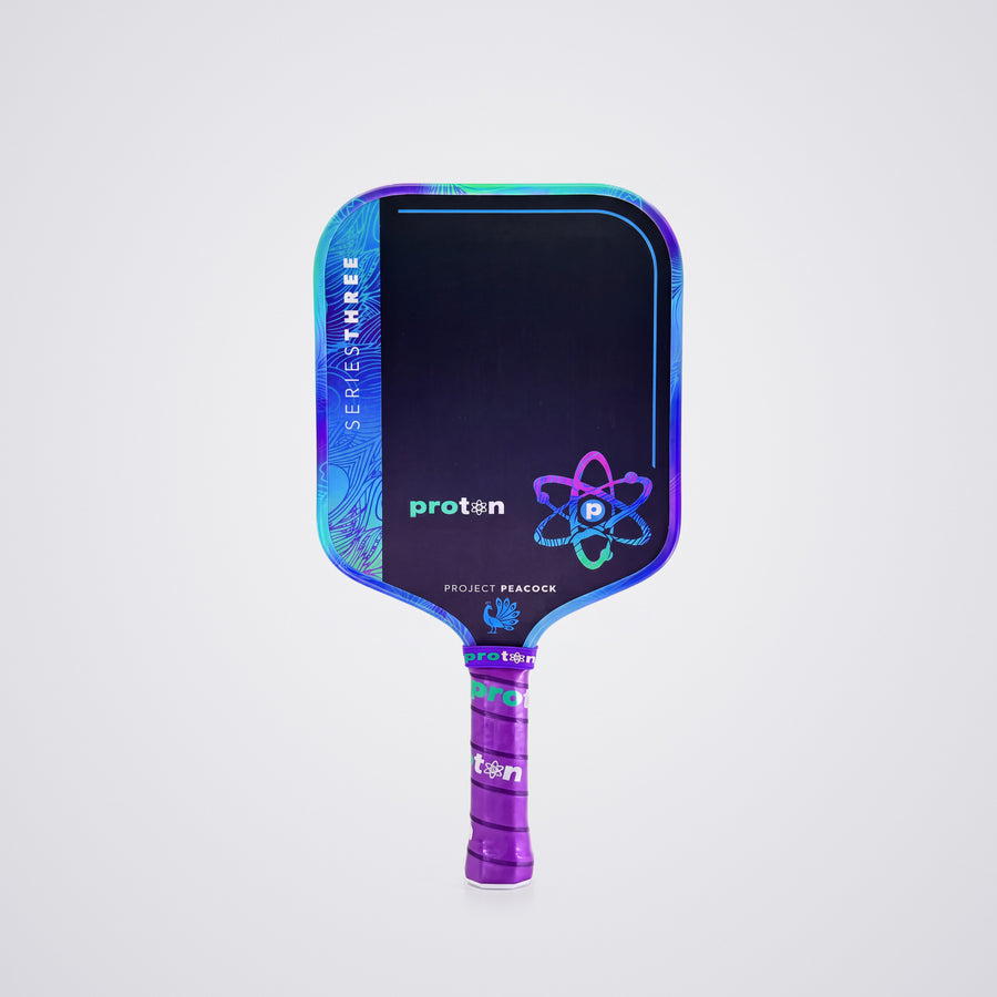 Project Peacock Wide Body 15MM pickleball paddle, front face