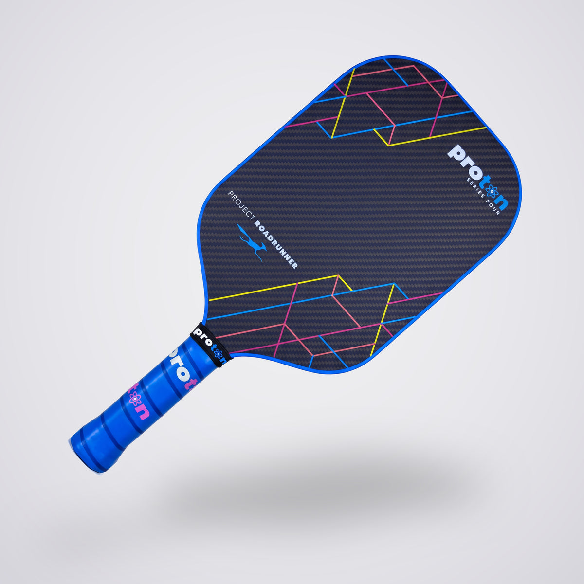 Series Four Project Roadrunner pickleball paddle, angled three-quarter view