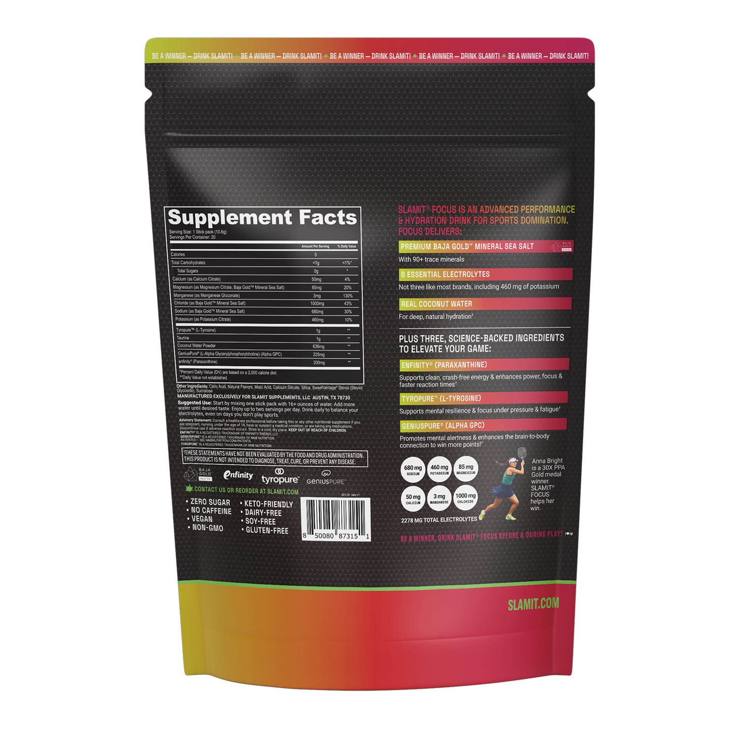 SLAMIT FOCUS - ANNA BRIGHT CHERRY LIMEADE