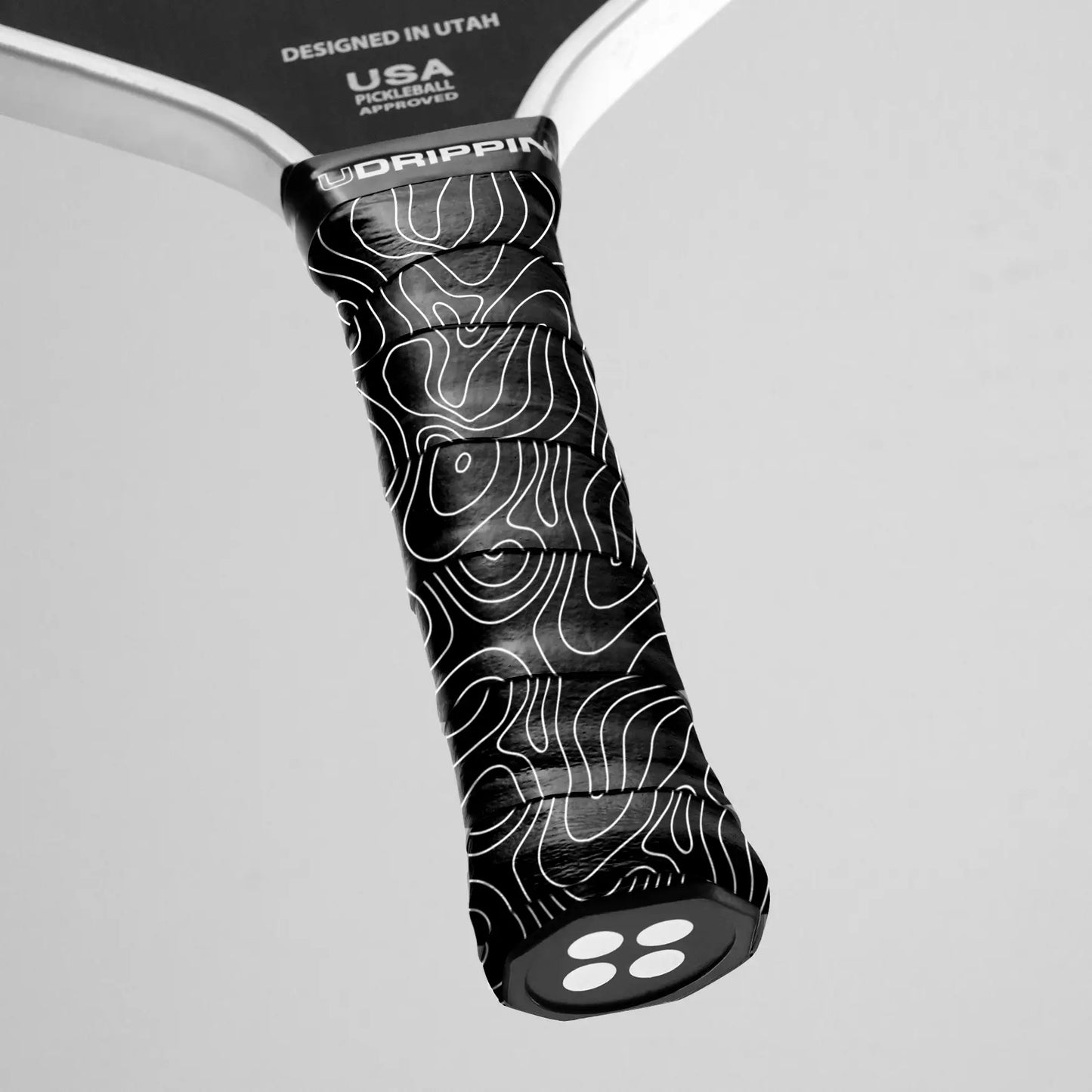 Black/White Topo Pattern - Custom Grips