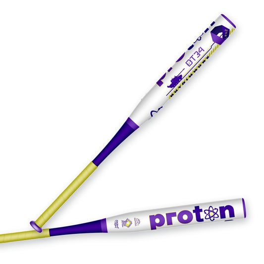 Proton DT34 senior two-piece slowpitch softball bat - SSUSA, NSA, ISA