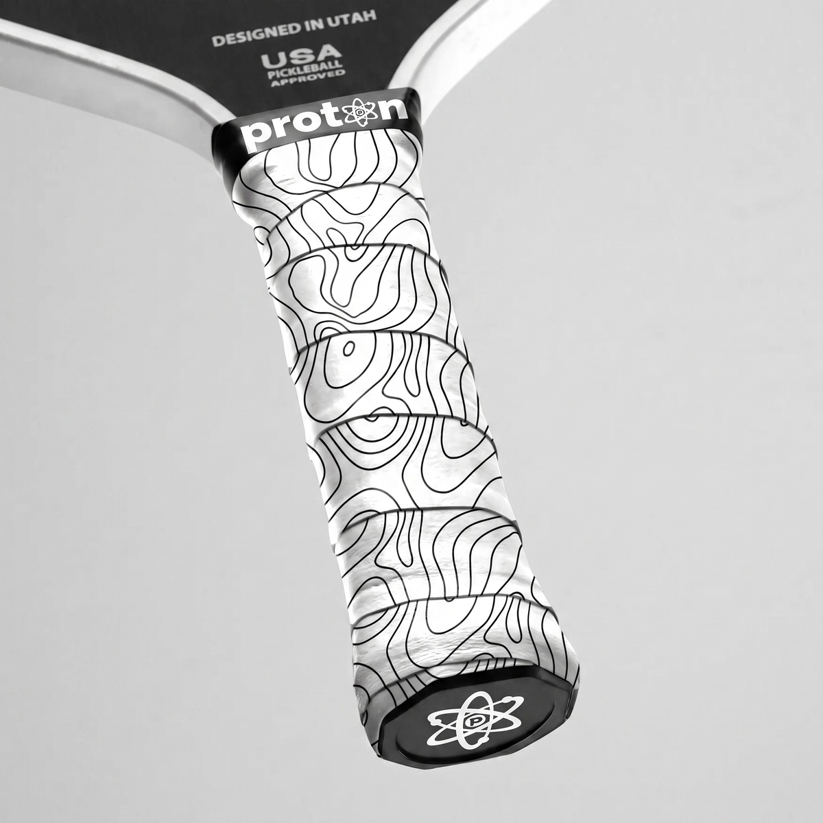 White/Black Topo Pattern - Custom Grips