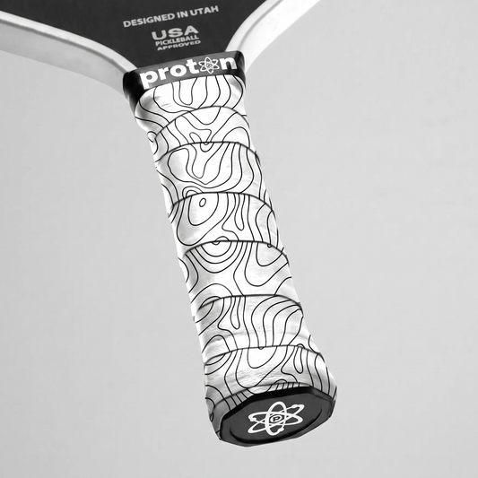 White/Black Topo Pattern - Custom Grips
