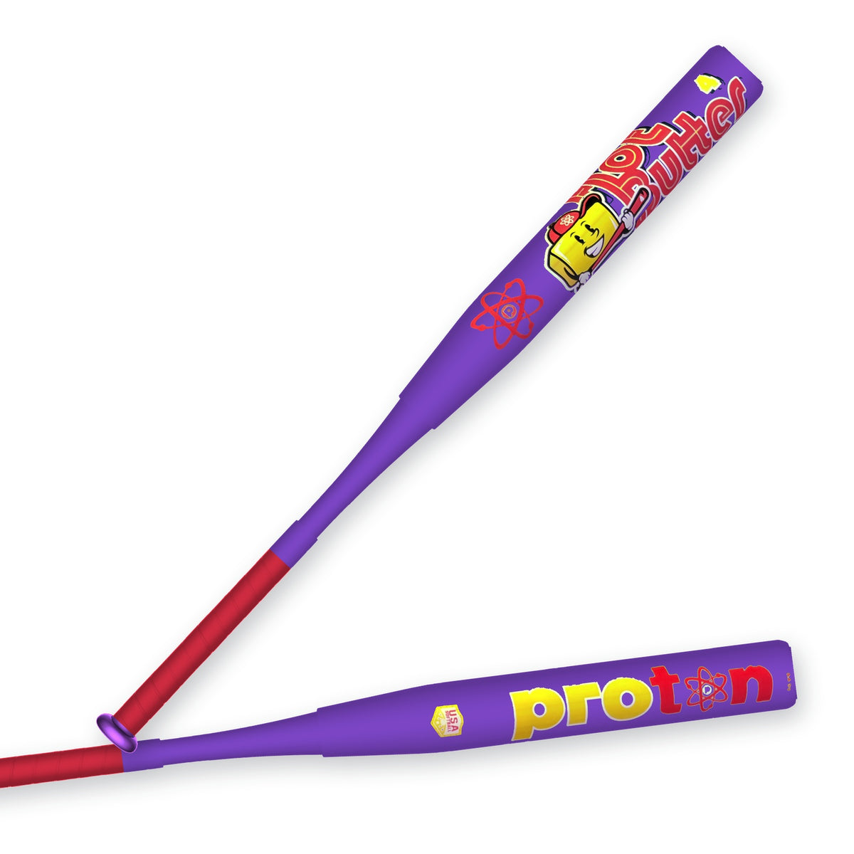 Series 4 Hot Butter One-Piece USA/ASA slowpitch softball bat — purple