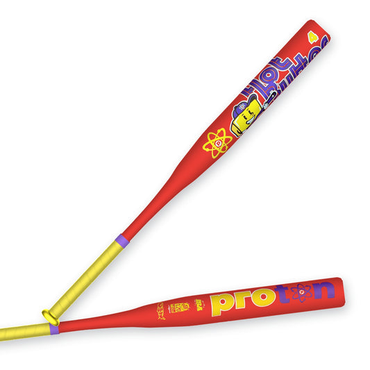 Series 4 Hot Butter One-Piece USSSA slowpitch softball bat — red