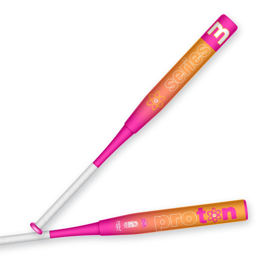 Proton Series Three Neon two-piece slowpitch softball bat - USSSA, ISA, NSA