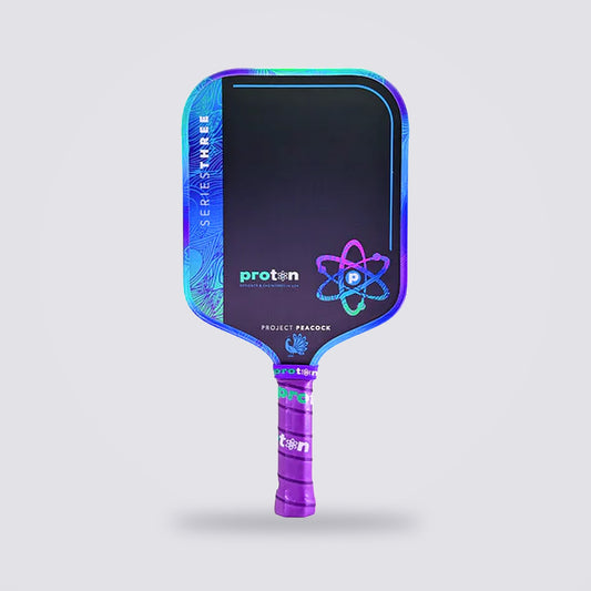 Project Peacock Wide Body 13MM pickleball paddle — front view